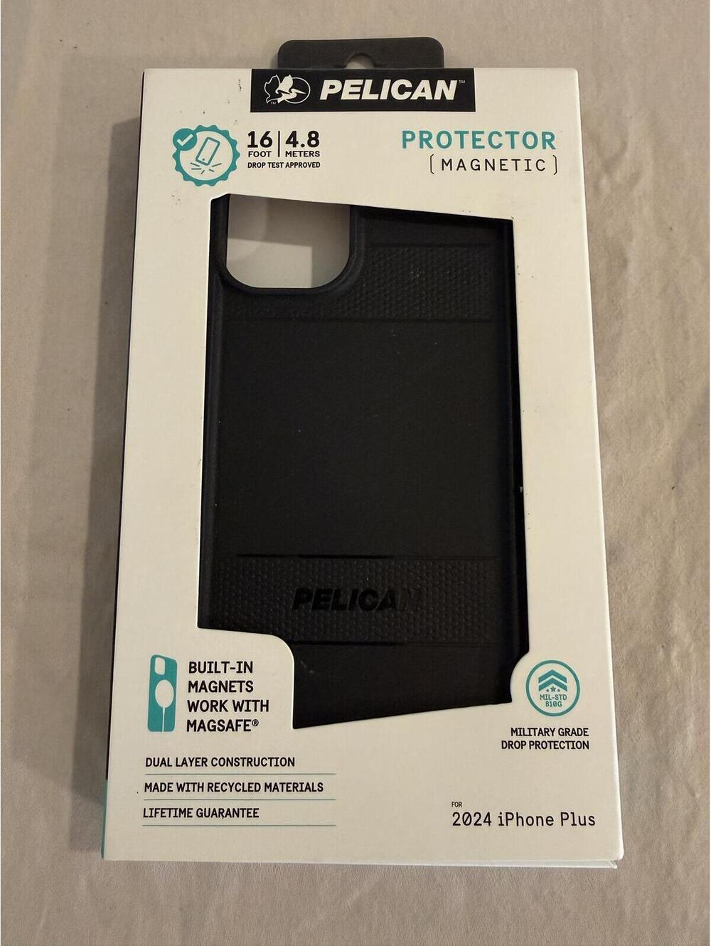 Pelican black case for iPhone 16 Plus